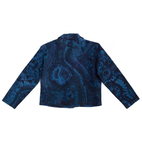 Vintage Black & Blue Malachite Denim Jacket