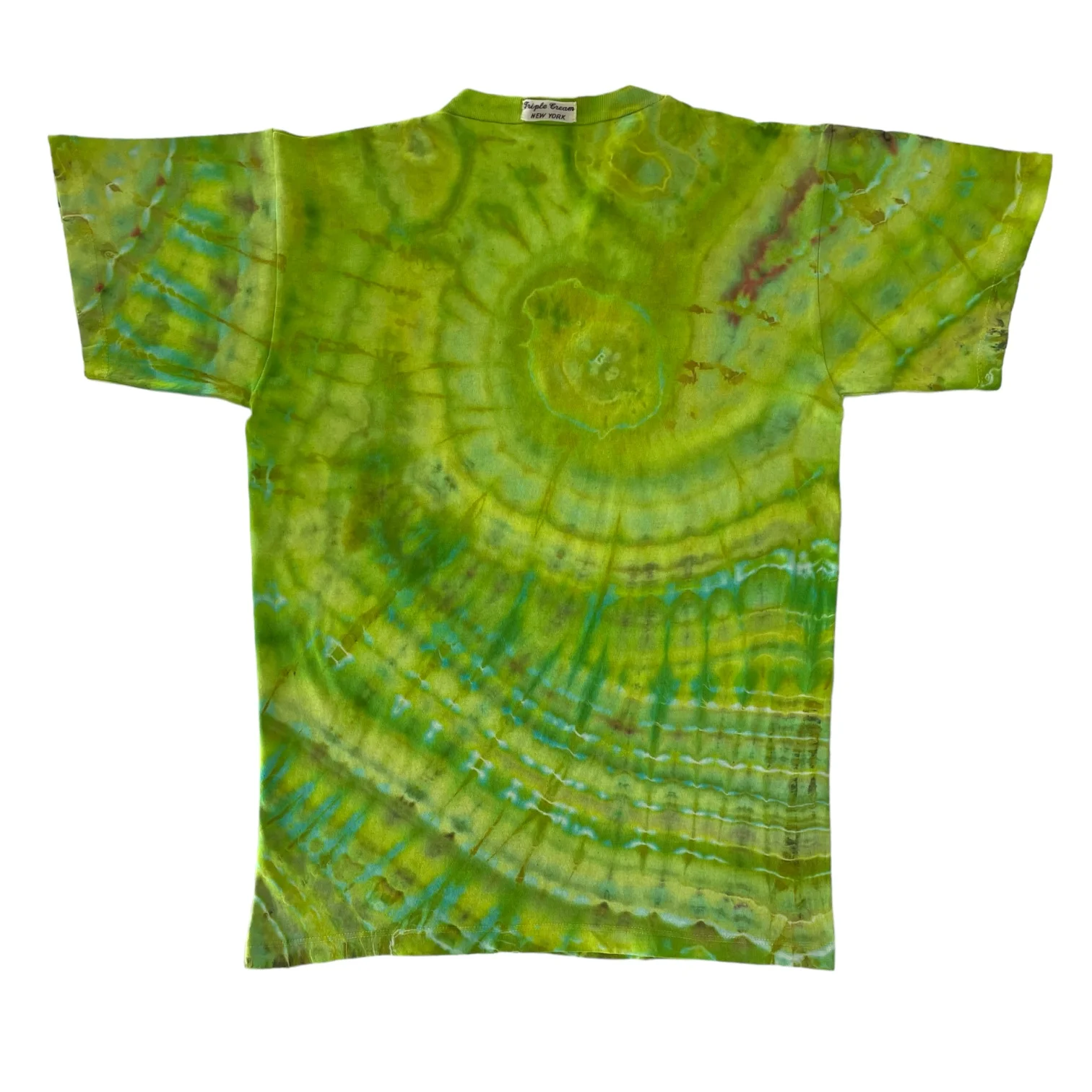 Electric Green V-Neck T-Shirt Small - Image 2